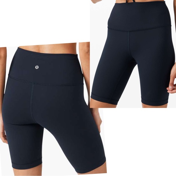 lululemon athletica Pants - NWT Lululemon Wunder Train High Rise Short 8" true navy blue